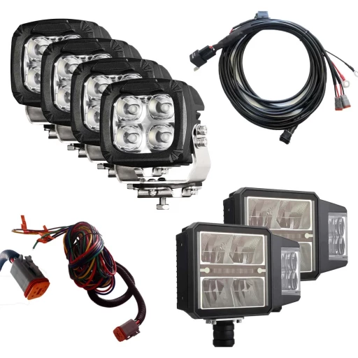 LTPRTZ Snow Plow and Work LED Light Complete Set | 6 psc.