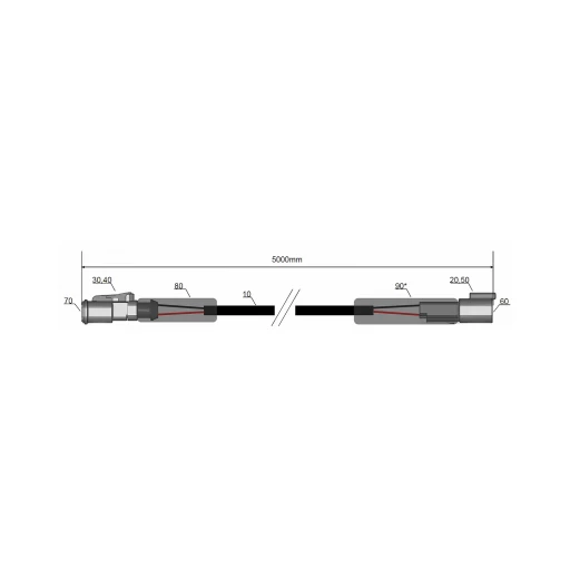 LED cable extension 5m DT -35W