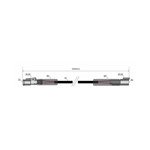 LED cable extension 3m DT -50W
